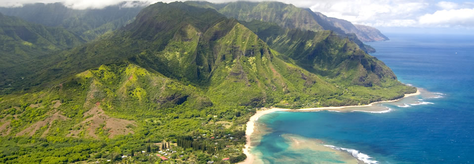 Aerial Views of Kauai North Shore