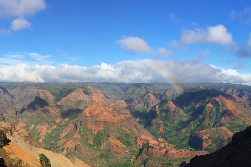Waimea Canyon Rainbow Kauai
